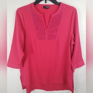 The LIMITED Women's 3/4 Sleeve Pink Top Sz XL